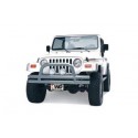 Front Tubular Bumper Stainless Steel with Hoop Smittybilt - Jeep Wrangler YJ