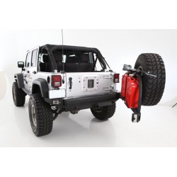 Rear Steel Bumper Smittybilt ATLAS tire carrier - Jeep Wrangler JK