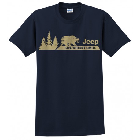 Men's T-shirt Jeep LIVE WITHOUT LIMITS (M size)