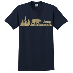 Men's T-shirt Jeep LIVE WITHOUT LIMITS (L size)