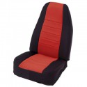Front Seat Covers Neoprane Red-Black Smittybilt - Jeep Wrangler JK 13-15