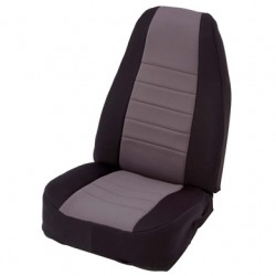 Front Seat Covers Neoprane Gray-Black Smittybilt - Jeep Wrangler TJ 97-02