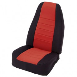 Front Seat Covers Neoprane Red-Black Smittybilt - Jeep Wrangler TJ 97-02