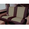 Rear Seat Cover Neoprene Tan-Black Smittybilt - Jeep Wrangler YJ