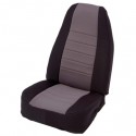 Front Seat Covers Neoprane Gray-Black Smittybilt - Jeep Wrangler JK 13-15