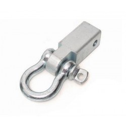 Receiver Mounted D-ring Shackle Silver Smittybilt