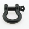 D-ring shackle 7/8" 6,5T Black Smittybilt